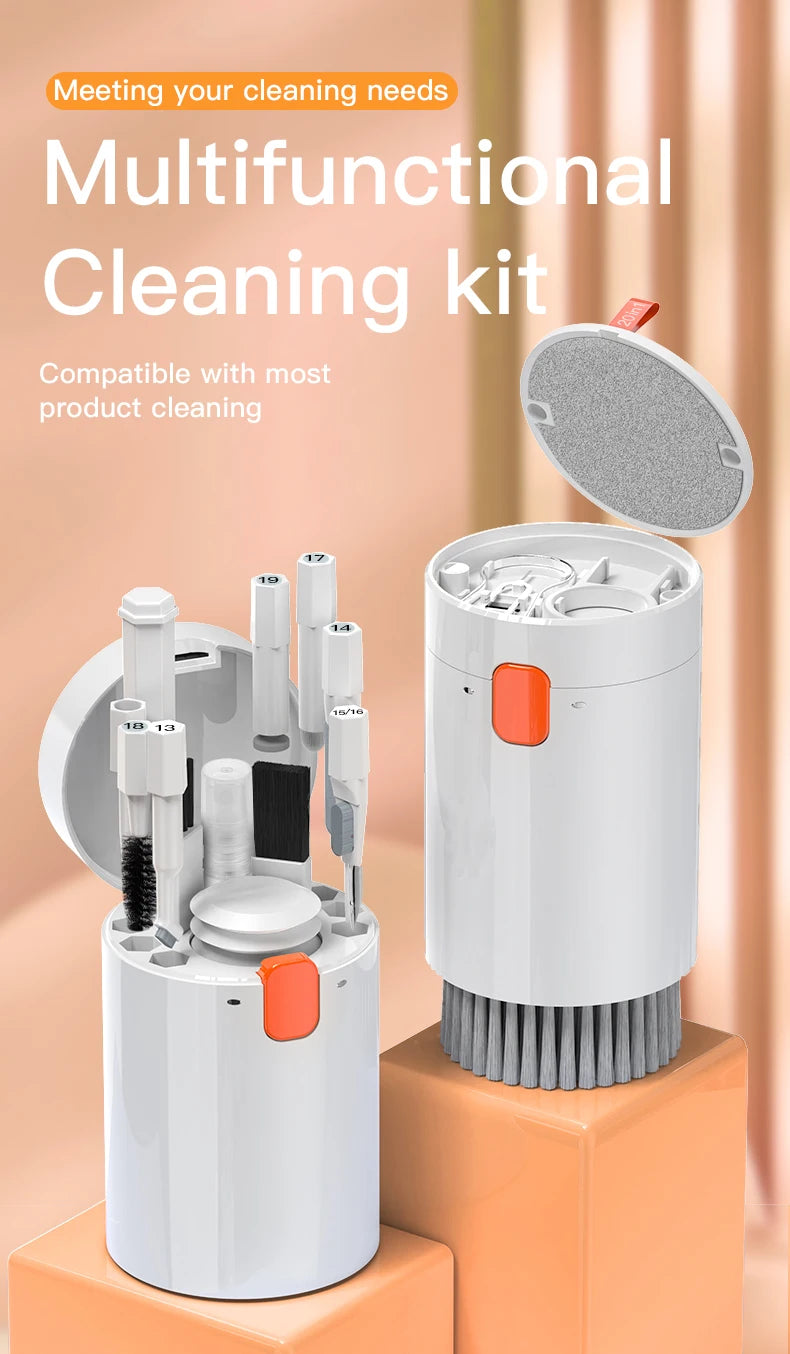 Not The Ultimate 20-in-1 Electronics Cleaning Kit for Phones, Laptops, Earbuds, Airpods, Camera lenses & sensors, TV, monitor screens, Mouse, speakers & gadgets