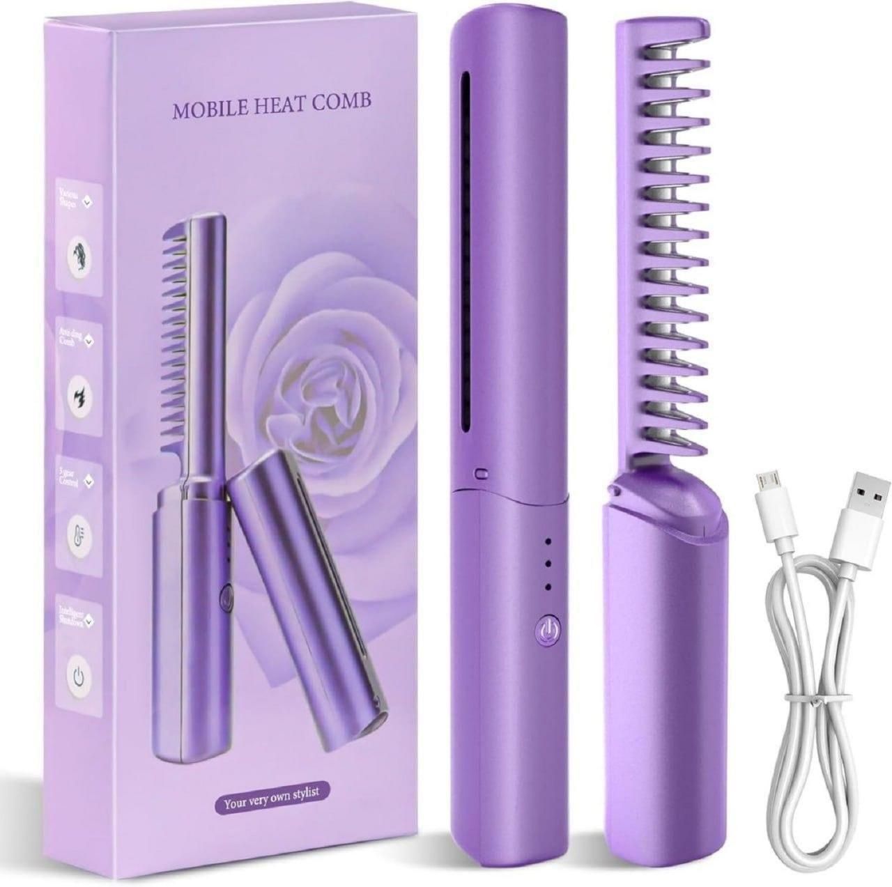 Meneflix Portable Mini Hair Straightener – Cordless, Rechargeable & Travel-Friendly