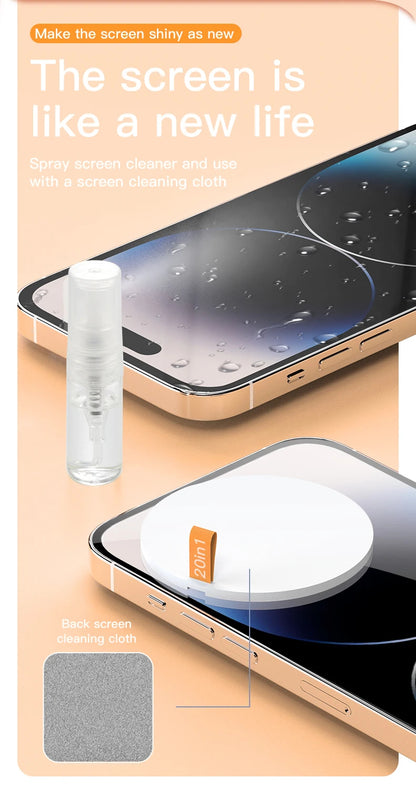 Not The Ultimate 20-in-1 Electronics Cleaning Kit for Phones, Laptops, Earbuds, Airpods, Camera lenses & sensors, TV, monitor screens, Mouse, speakers & gadgets