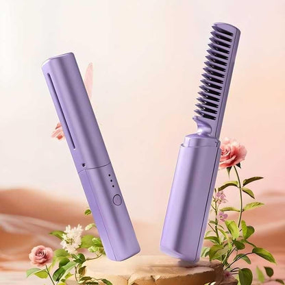 Meneflix Portable Mini Hair Straightener – Cordless, Rechargeable & Travel-Friendly