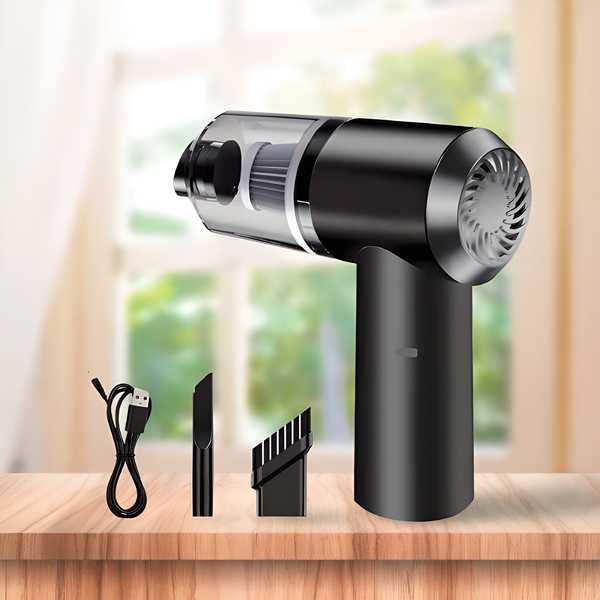 2-in-1 Wireless Handheld Vacuum Cleaner & Air Duster for Car, Home & Electronics