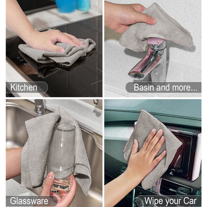 Ultra Absorbent Microfiber Cleaning Cloth – Lint Free, Reusable & Multi-Purpose (Pack of 25)