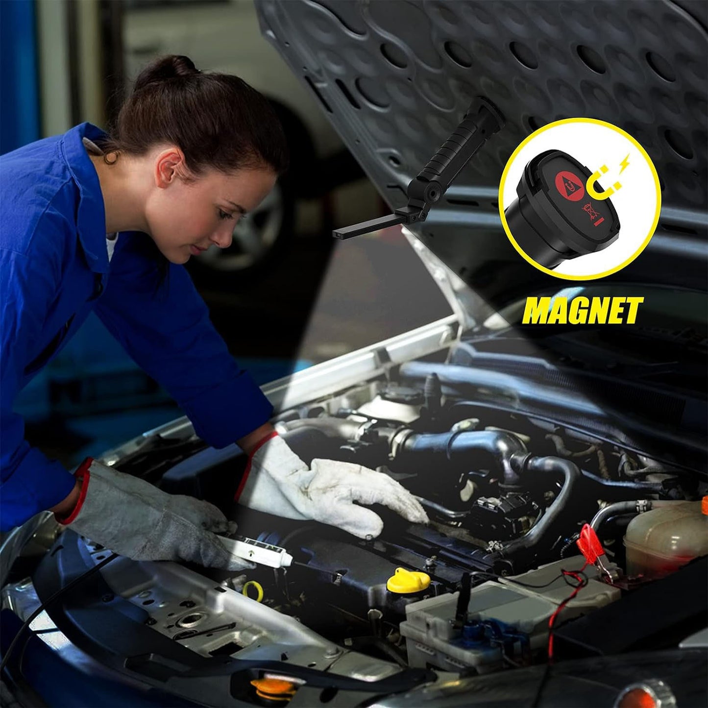 Rechargeable Adjustable Big Led Work Light (1 Pc)